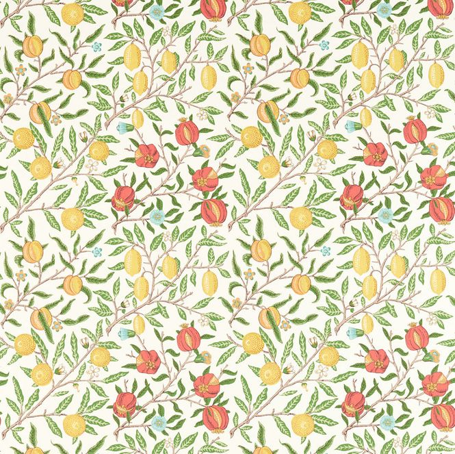 Hovedbilde William Morris - Fruit / Leaf green / Madder